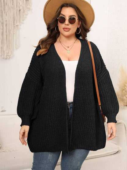 Cozy Oversized Knit Cardigan for Curvy FiguresCozy Oversized Knit Cardigan for Curvy Figures
 Indulge in the perfect blend of style and comfort with our Cozy Oversized Knit Cardigan designed especially for curvyLove Salve Cozy Oversized Knit Cardiganplus