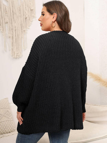 Cozy Oversized Knit Cardigan for Curvy FiguresCozy Oversized Knit Cardigan for Curvy Figures
 Indulge in the perfect blend of style and comfort with our Cozy Oversized Knit Cardigan designed especially for curvyLove Salve Cozy Oversized Knit Cardiganplus