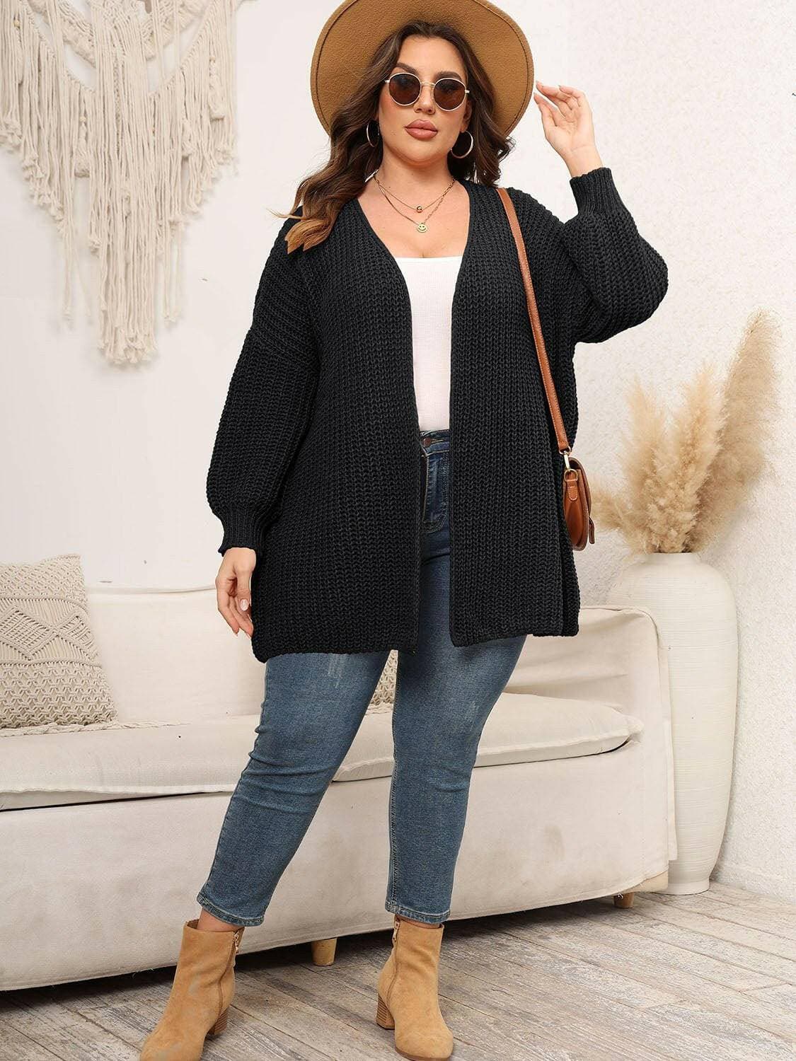 Cozy Oversized Knit Cardigan for Curvy FiguresCozy Oversized Knit Cardigan for Curvy Figures
 Indulge in the perfect blend of style and comfort with our Cozy Oversized Knit Cardigan designed especially for curvyLove Salve Cozy Oversized Knit Cardiganplus