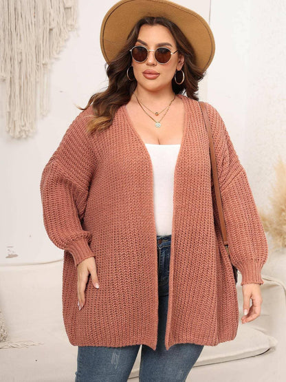 Cozy Oversized Knit Cardigan for Curvy FiguresCozy Oversized Knit Cardigan for Curvy Figures
 Indulge in the perfect blend of style and comfort with our Cozy Oversized Knit Cardigan designed especially for curvyLove Salve Cozy Oversized Knit Cardiganplus