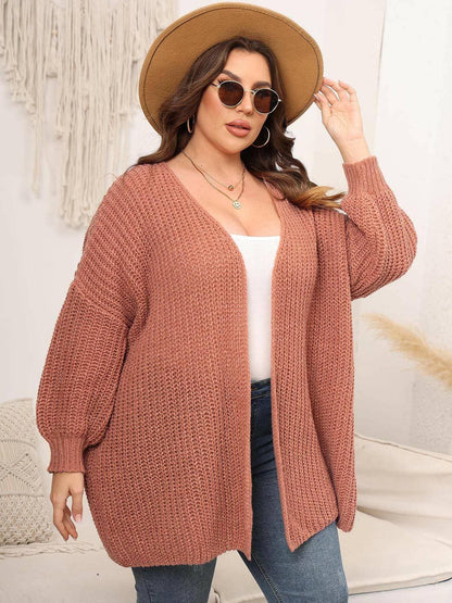 Cozy Oversized Knit Cardigan for Curvy FiguresCozy Oversized Knit Cardigan for Curvy Figures
 Indulge in the perfect blend of style and comfort with our Cozy Oversized Knit Cardigan designed especially for curvyLove Salve Cozy Oversized Knit Cardiganplus