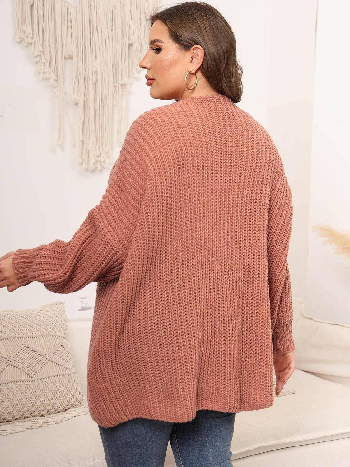 Cozy Oversized Knit Cardigan for Curvy FiguresCozy Oversized Knit Cardigan for Curvy Figures
 Indulge in the perfect blend of style and comfort with our Cozy Oversized Knit Cardigan designed especially for curvyLove Salve Cozy Oversized Knit Cardiganplus