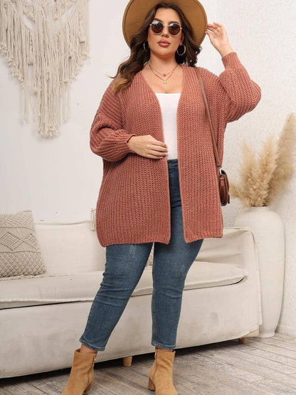 Cozy Oversized Knit Cardigan for Curvy FiguresCozy Oversized Knit Cardigan for Curvy Figures
 Indulge in the perfect blend of style and comfort with our Cozy Oversized Knit Cardigan designed especially for curvyLove Salve Cozy Oversized Knit Cardiganplus