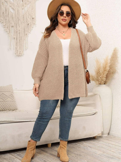 Cozy Oversized Knit Cardigan for Curvy FiguresCozy Oversized Knit Cardigan for Curvy Figures
 Indulge in the perfect blend of style and comfort with our Cozy Oversized Knit Cardigan designed especially for curvyLove Salve Cozy Oversized Knit Cardiganplus