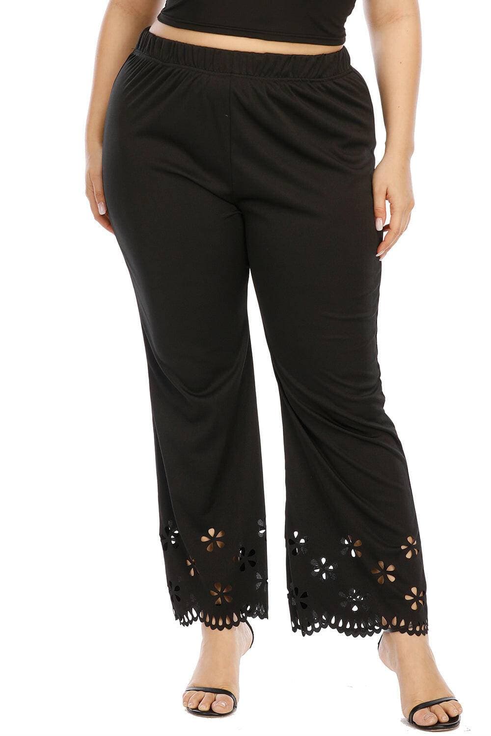 Elegant Plus Size Mesh Accent TrousersUpgrade Your Style with Elegant Plus Size Mesh Accent Trousers
 Step up your fashion game with these Elegant Plus Size Mesh Accent Trousers, designed with a touch ofLove Salve Size Mesh Accent Trousersplus