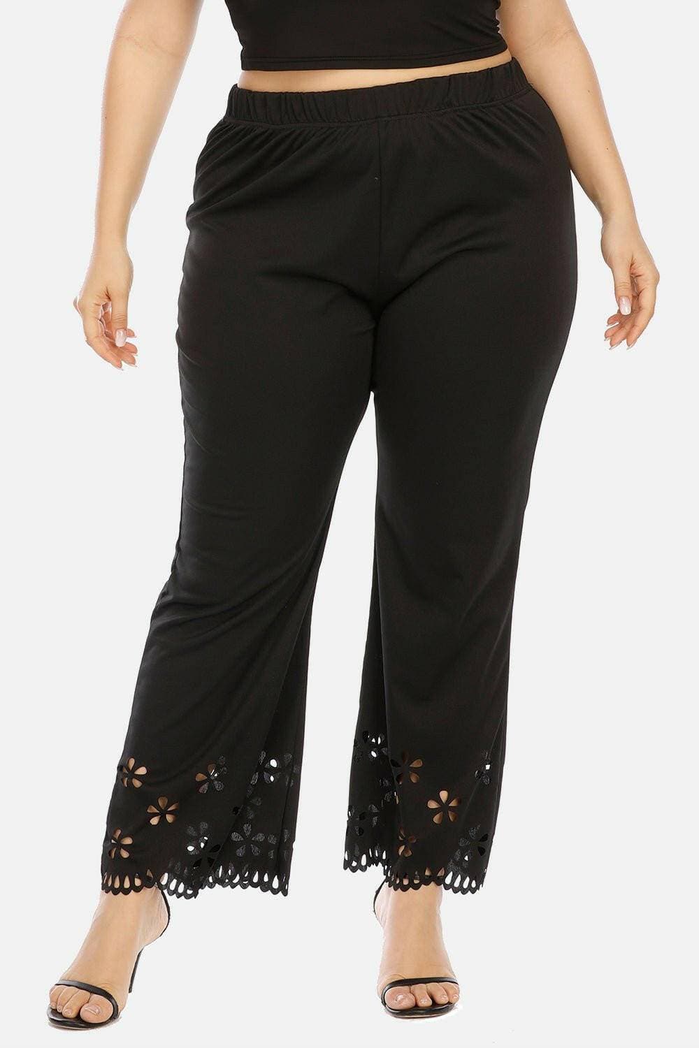 Elegant Plus Size Mesh Accent TrousersUpgrade Your Style with Elegant Plus Size Mesh Accent Trousers
 Step up your fashion game with these Elegant Plus Size Mesh Accent Trousers, designed with a touch ofLove Salve Size Mesh Accent Trousersplus