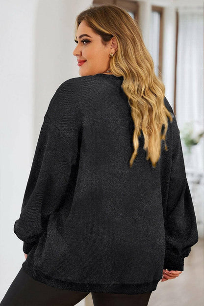 Heart Patterned Plus Size Ribbed Round Neck SweatshirtHeart Patterned Plus Size Ribbed Round Neck Sweatshirt
 Upgrade your style and embrace comfort with our Heart Patterned Plus Size Ribbed Round Neck Sweatshirt. StandLove Salve Size Ribbed Round Neck Sweatshirtplus