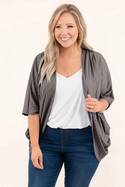 Ribbed Cocoon Plus Size Sheer Cover-UpUpgrade Your Poolside Glam with the Ribbed Cocoon Plus Size Sheer Cover-Up
 
 
Style: Elevate your beach look with this chic and versatile cover-up.
 
Sheer: The perLove Salve Size Sheer Cover-plus