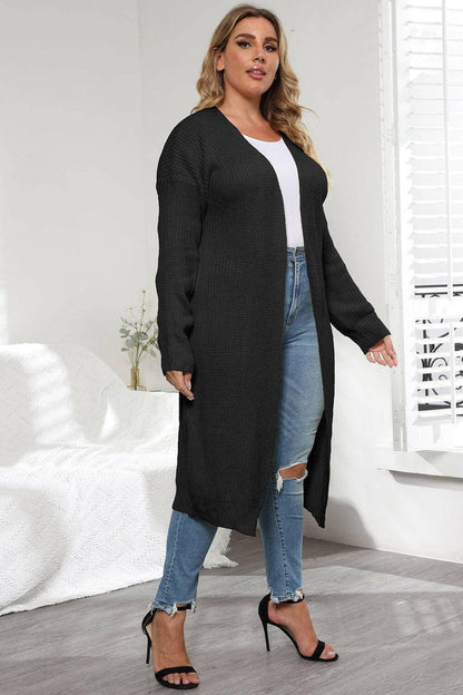 Cozy Oversized Knit CardiganWrap Yourself in Ultimate Comfort with Our Cozy Oversized Knit Cardigan
 Indulge in the luxurious warmth and style of our Cozy Oversized Knit Cardigan. Crafted from Love Salve Cozy Oversized Knit Cardiganplus