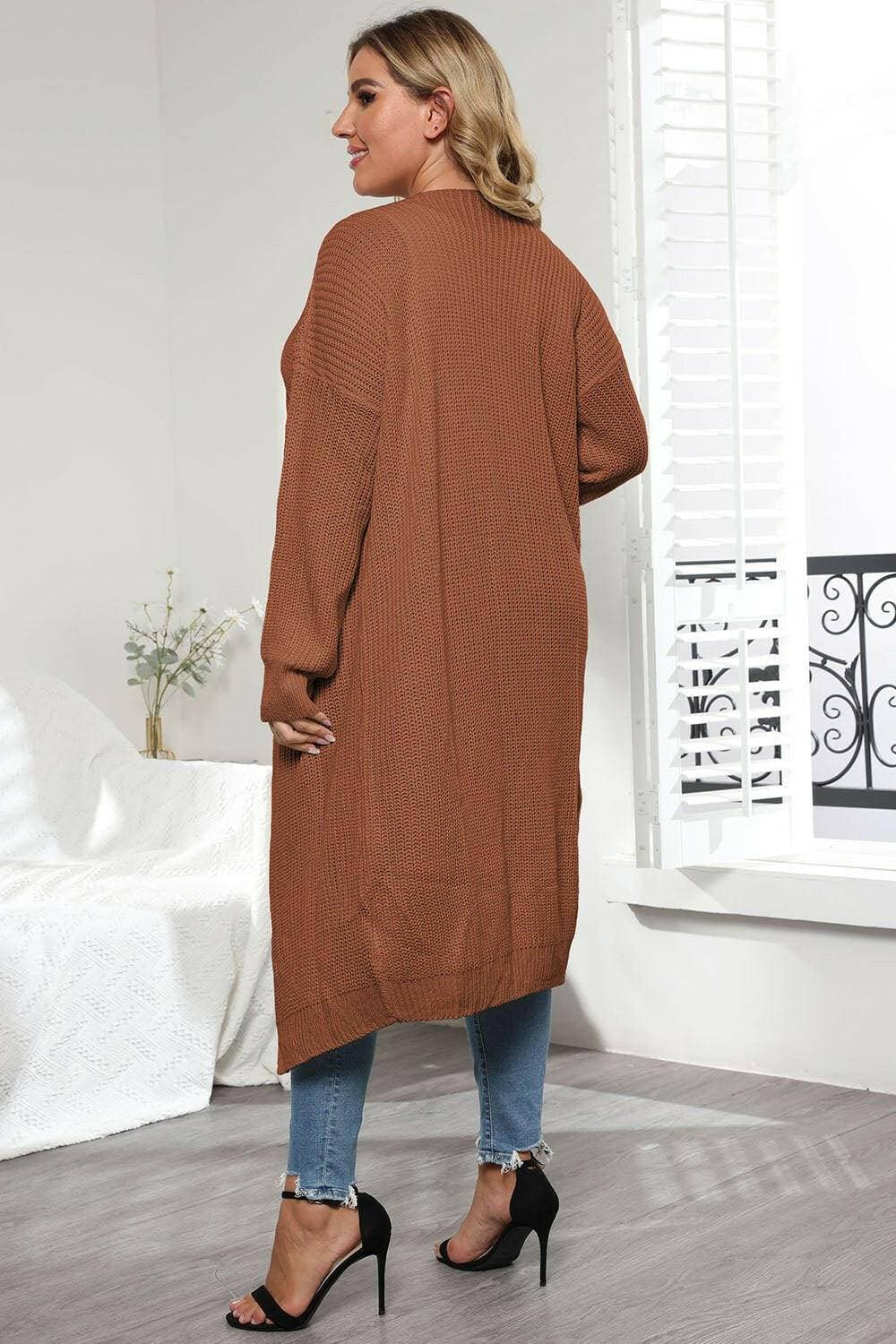 Cozy Oversized Knit CardiganWrap Yourself in Ultimate Comfort with Our Cozy Oversized Knit Cardigan
 Indulge in the luxurious warmth and style of our Cozy Oversized Knit Cardigan. Crafted from Love Salve Cozy Oversized Knit Cardiganplus