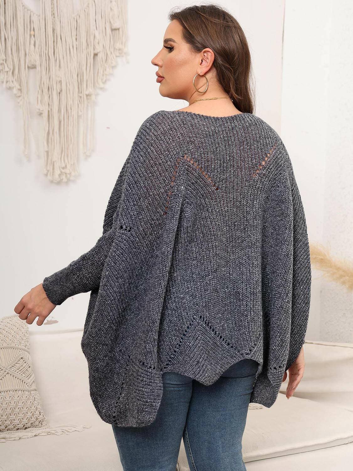 Cozy Batwing Sleeve Plus Size SweaterUpgrade Your Cozy Style with our Batwing Sleeve Plus Size Sweater!
 Experience ultimate comfort and chic fashion with our Cozy Batwing Sleeve Plus Size Sweater. CrafLove Salve Cozy Batwing Sleeveplus