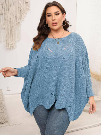 Cozy Batwing Sleeve Plus Size SweaterUpgrade Your Cozy Style with our Batwing Sleeve Plus Size Sweater!
 Experience ultimate comfort and chic fashion with our Cozy Batwing Sleeve Plus Size Sweater. CrafLove Salve Cozy Batwing Sleeveplus