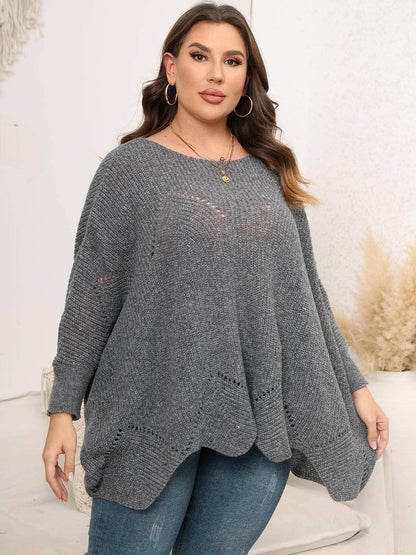 Cozy Batwing Sleeve Plus Size SweaterUpgrade Your Cozy Style with our Batwing Sleeve Plus Size Sweater!
 Experience ultimate comfort and chic fashion with our Cozy Batwing Sleeve Plus Size Sweater. CrafLove Salve Cozy Batwing Sleeveplus