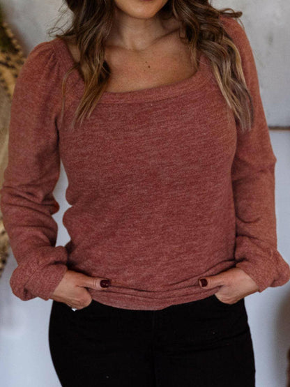 Square Neck Plus Size Long Sleeve TeeSquare Neck Plus Size Long Sleeve Tee
 Upgrade your wardrobe with the Square Neck Plus Size Long Sleeve Tee, a perfect blend of style and comfort.
 Key Features:
 
 Love Salve Size Long Sleeve Teeplus