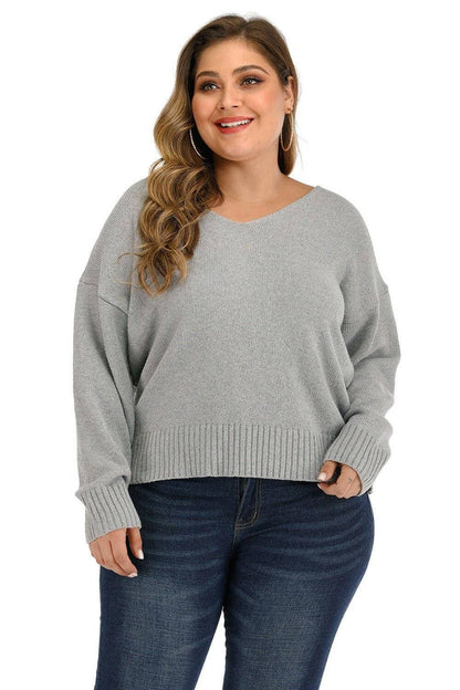 Cozy V-Neck Oversized SweaterExperience Ultimate Comfort in Our Cozy V-Neck Oversized Sweater
 
 
Stay Stylish: This sweater offers a basic yet trendy style that you can effortlessly mix and matLove Salve -Neck Oversized Sweaterplus