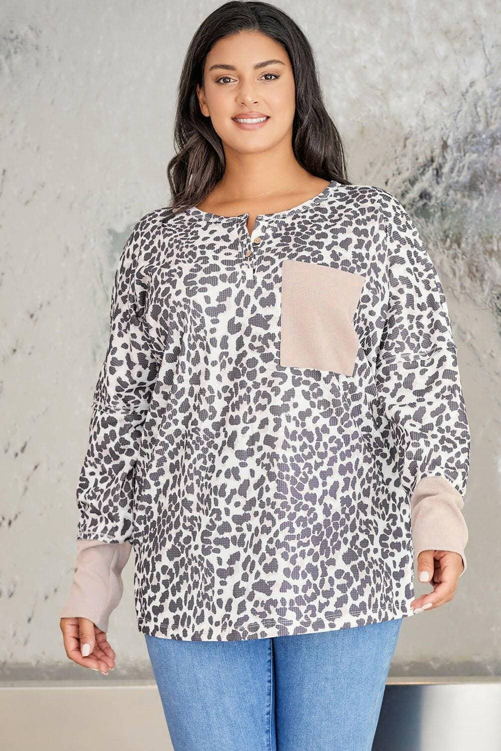 Leopard Print Oversized Long Sleeve SweatshirtLeopard Print Oversized Long Sleeve Sweatshirt
 Indulge in the perfect blend of style and comfort with our Leopard Print Oversized Long Sleeve Sweatshirt. Embrace yoLove Salve Leopard Print Oversized Long Sleeve Sweatshirtplus