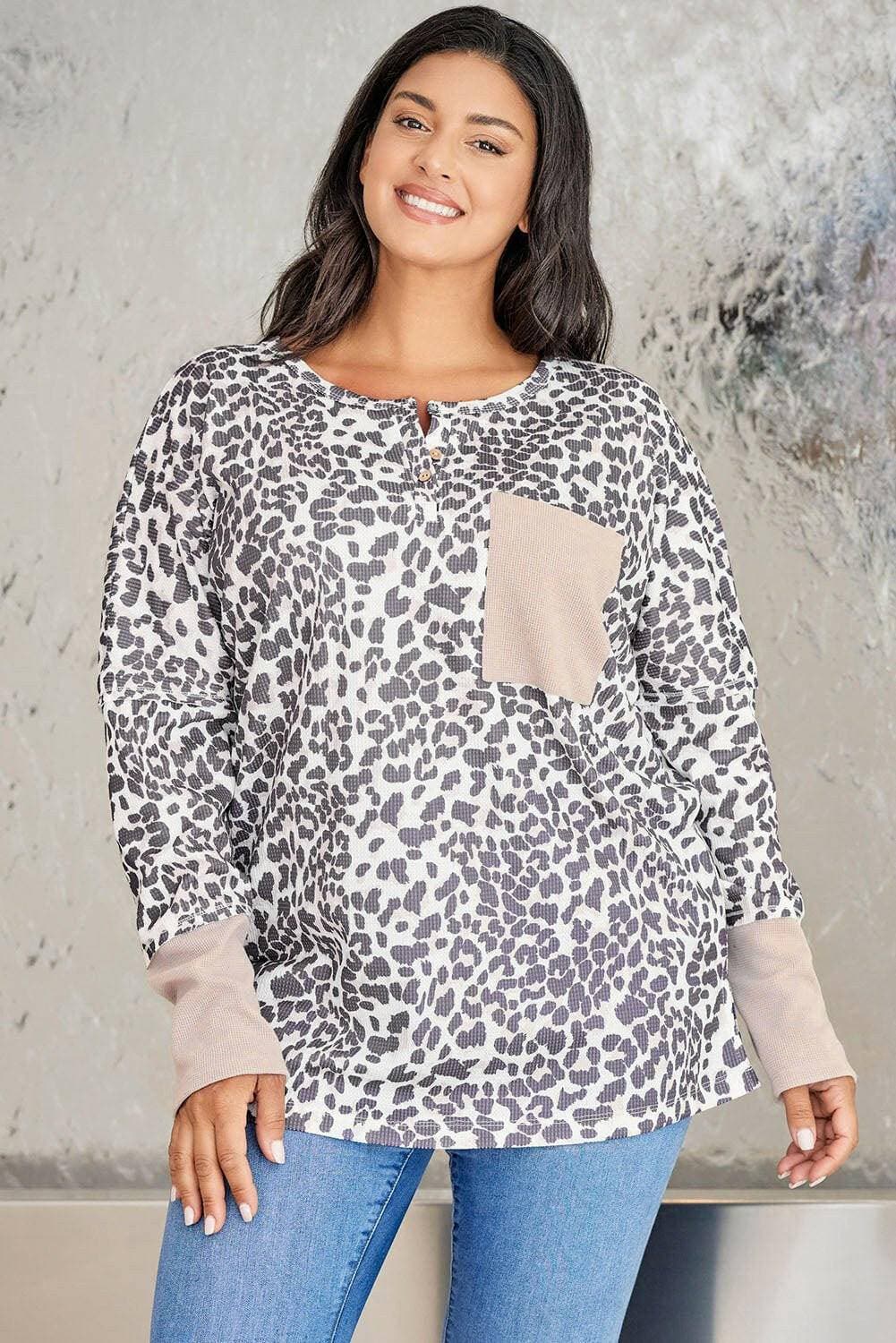 Leopard Print Oversized Long Sleeve SweatshirtLeopard Print Oversized Long Sleeve Sweatshirt
 Indulge in the perfect blend of style and comfort with our Leopard Print Oversized Long Sleeve Sweatshirt. Embrace yoLove Salve Leopard Print Oversized Long Sleeve Sweatshirtplus