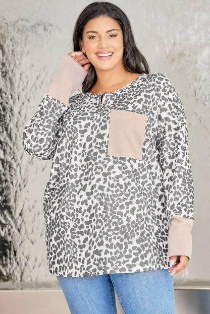 Leopard Print Oversized Long Sleeve SweatshirtLeopard Print Oversized Long Sleeve Sweatshirt
 Indulge in the perfect blend of style and comfort with our Leopard Print Oversized Long Sleeve Sweatshirt. Embrace yoLove Salve Leopard Print Oversized Long Sleeve Sweatshirtplus