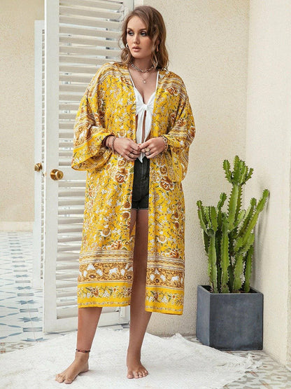 Chic Plus Size Sheer Printed Longline CardiganUpgrade Your Style with Chic Plus Size Sheer Printed Longline Cardigan
 Indulge in fashion-forward elegance with our Double Take Plus Size Printed Open Front LonglinLove Salve Size Sheer Printed Longline Cardiganplus