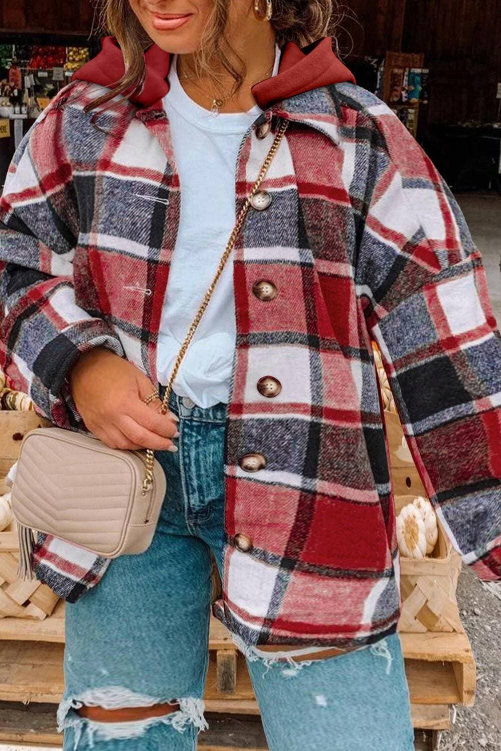 Plaid Hooded Jacket for Curvy FashionistasPlaid Hooded Jacket for Curvy Fashionistas
 
 
Embrace Your Curves: Designed to fit and flatter curvy fashionistas effortlessly.
 
Chic Plaid Design: Elevate your stLove Salve Plaid Hooded Jacketplus