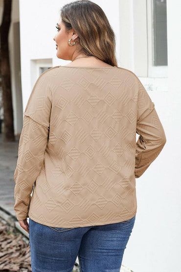 Curvy Exposed Stitch Drop Sleeve TeeCurvy Exposed Stitch Drop Sleeve Tee
 
 
Chic Design: Elevate your casual style with the trendy exposed stitch detail of this tee.
 
Comfortable Fit: Crafted from a Love Salve Curvy Exposed Stitch Drop Sleeve Teeplus