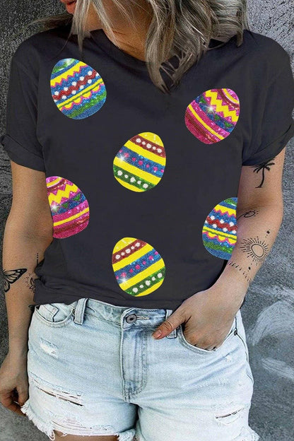 Easter Sparkle Plus Size Short Sleeve TeeUpgrade Your Style with the Easter Sparkle Plus Size Short Sleeve Tee!
 
 
Sparkling Sequin Detail: Shine bright in this tee adorned with sequins that add a touch ofLove Salve Size Short Sleeve Teeplus