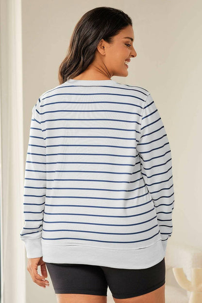 Striped Plus Size Long Sleeve Round Neck TeeUpgrade Your Basics with Our Striped Plus Size Long Sleeve Round Neck Tee


 
Enhanced Style: Elevate your wardrobe with this classic yet stylish striped tee.
 
PerfLove Salve Size Long Sleeve Round Neck Teeplus