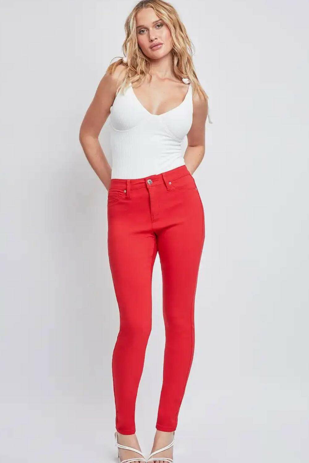 Hyperstretch Skinny Mid-Rise Jeans: Elevate Your Denim Game with Style and Comfort - Love Salve 