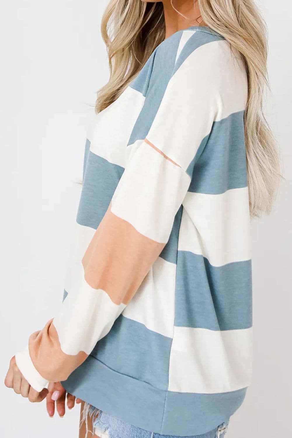Colorful block long sleeve tee - Love Salve 