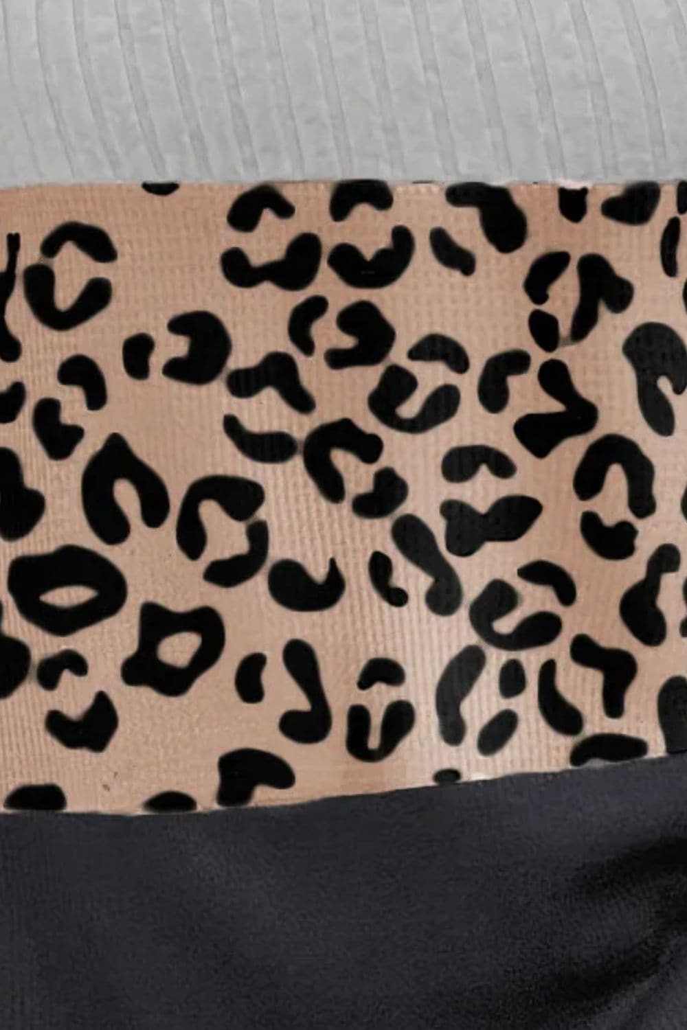 Leopard print long sleeve top with buttons - Love Salve 