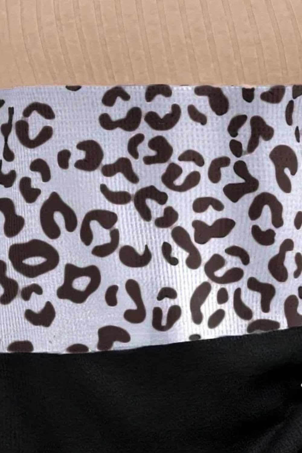 Leopard print long sleeve top with buttons - Love Salve 