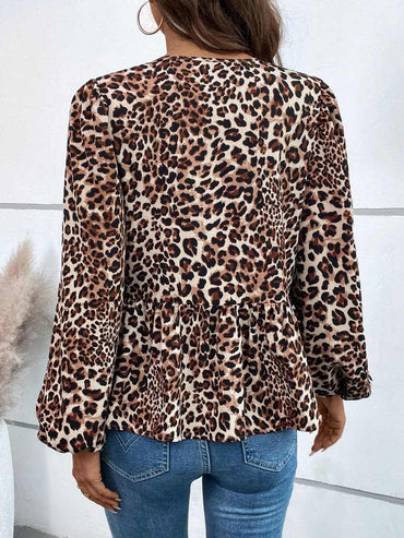 Chic long sleeve peplum top - Love Salve 