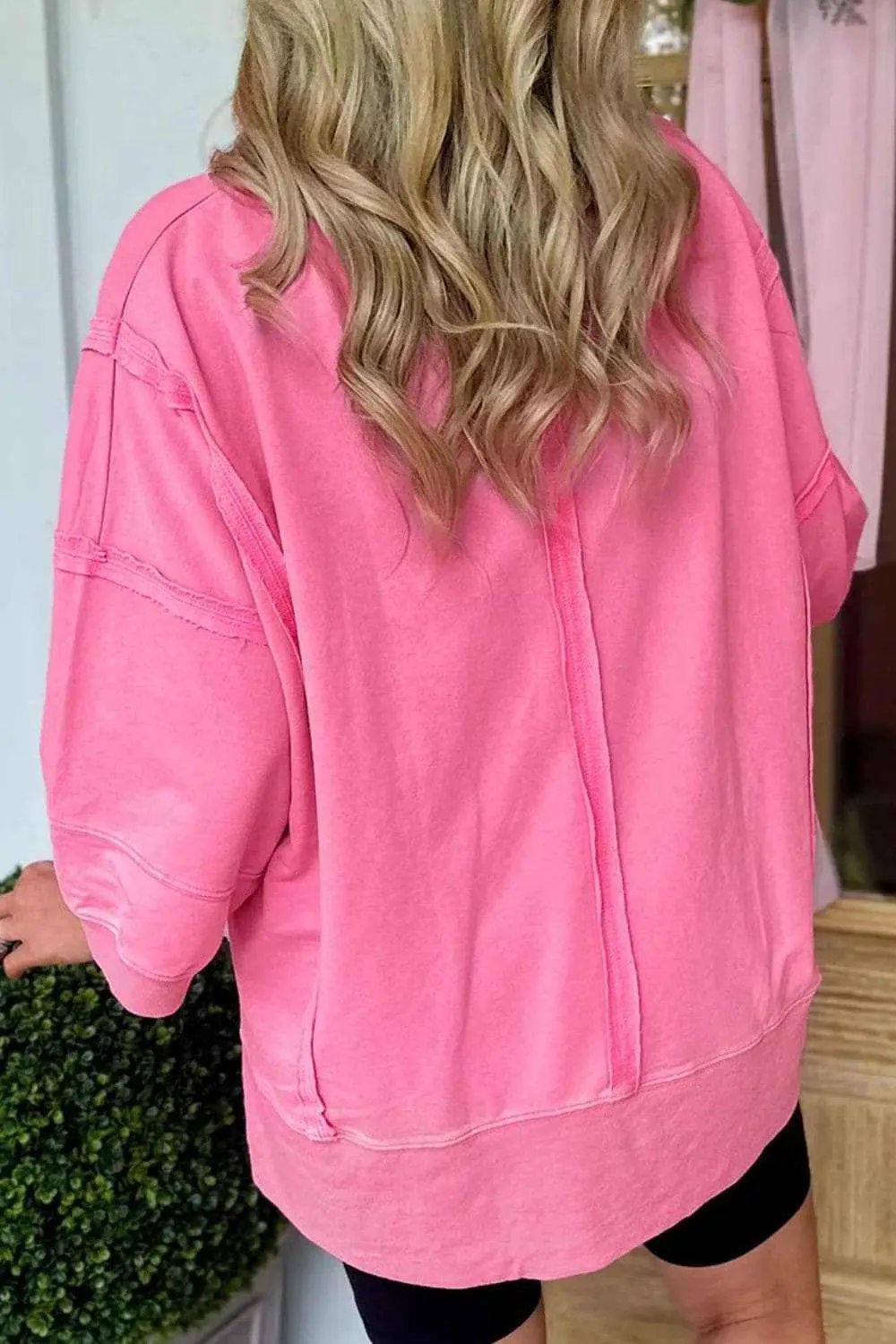 Chic high-low v-neck blouse - Love Salve 