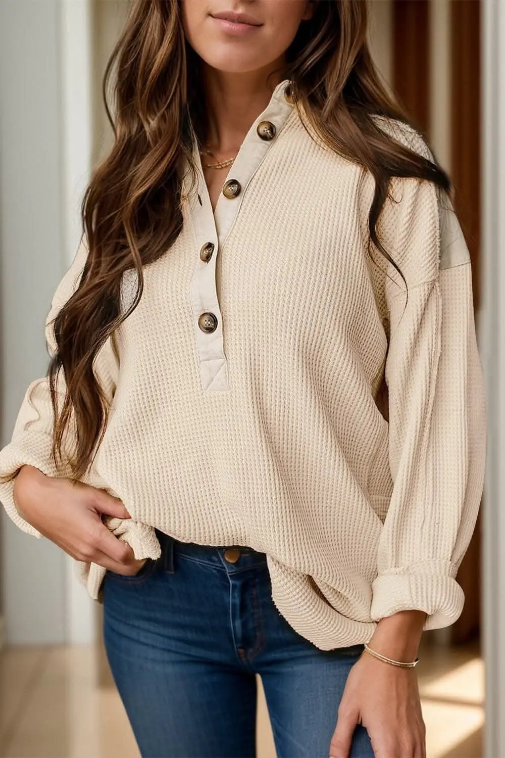 Chic sheer long sleeve blouse - Love Salve 