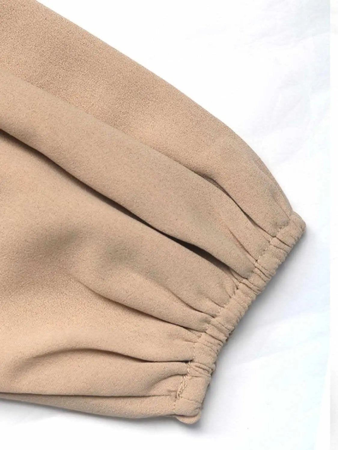 Chic tie neck long sleeve blouse with frill detailing - Love Salve 