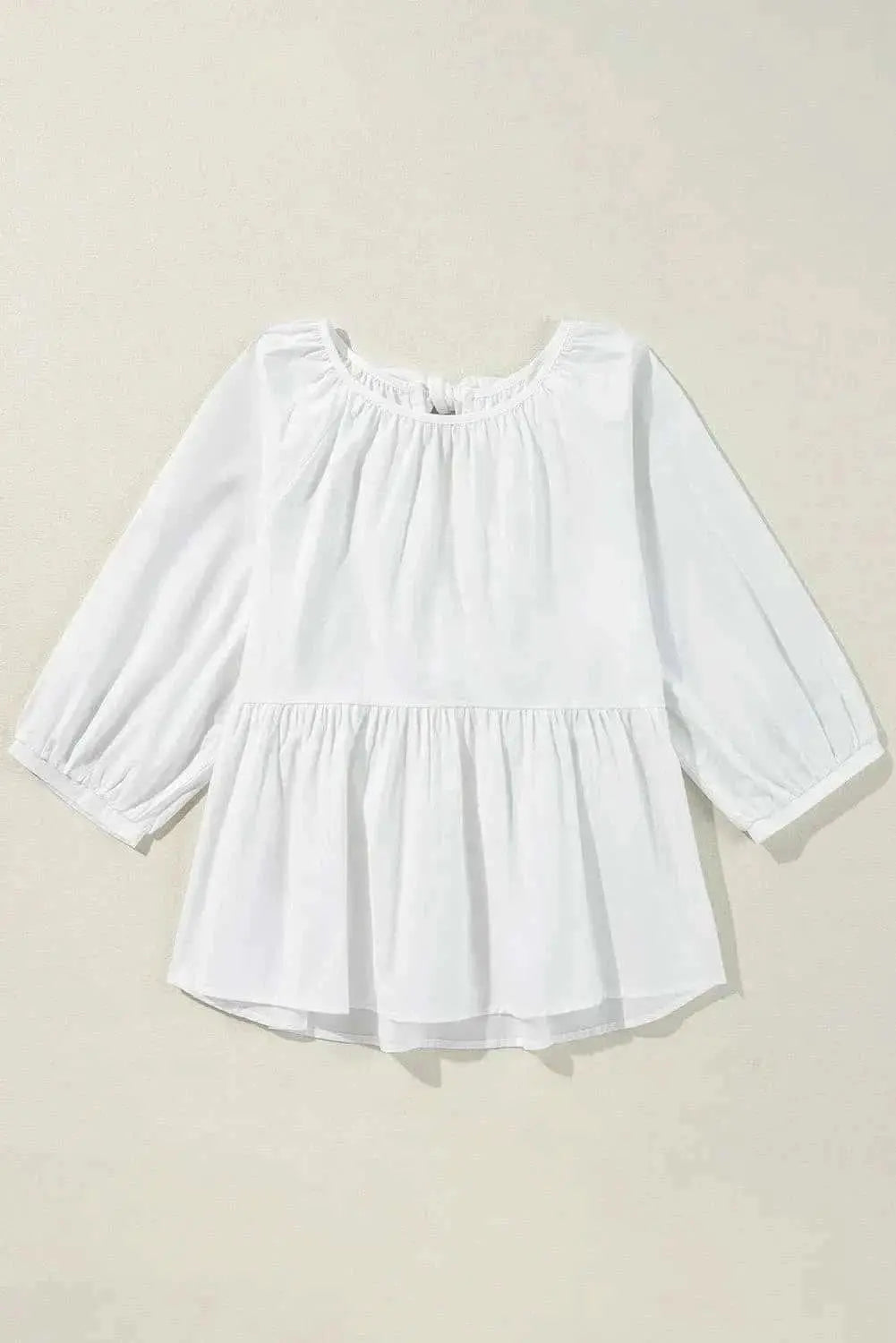 Elegant cotton blouse with bow - Love Salve 