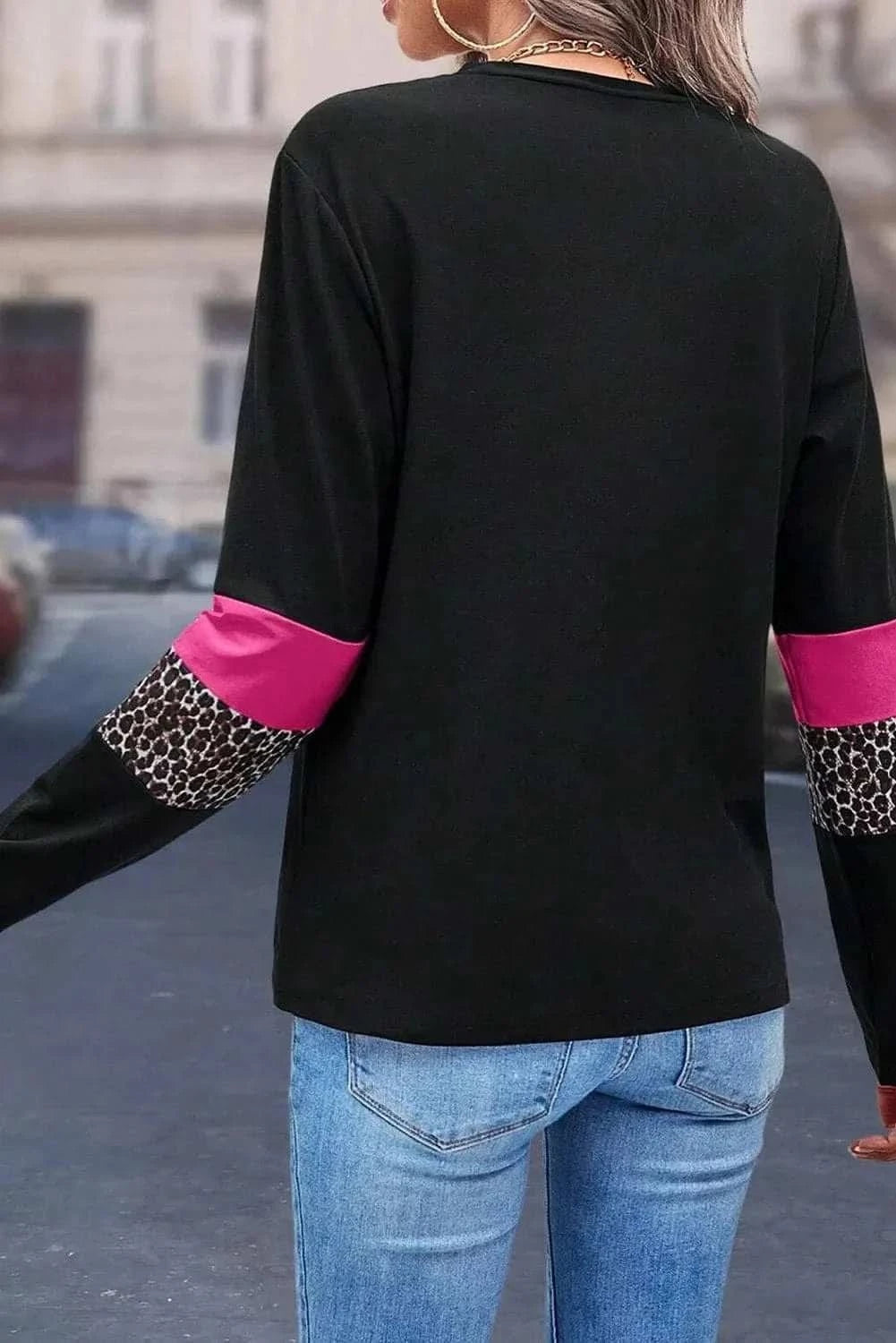 Leopard print casual blouse, s-xl - Love Salve 