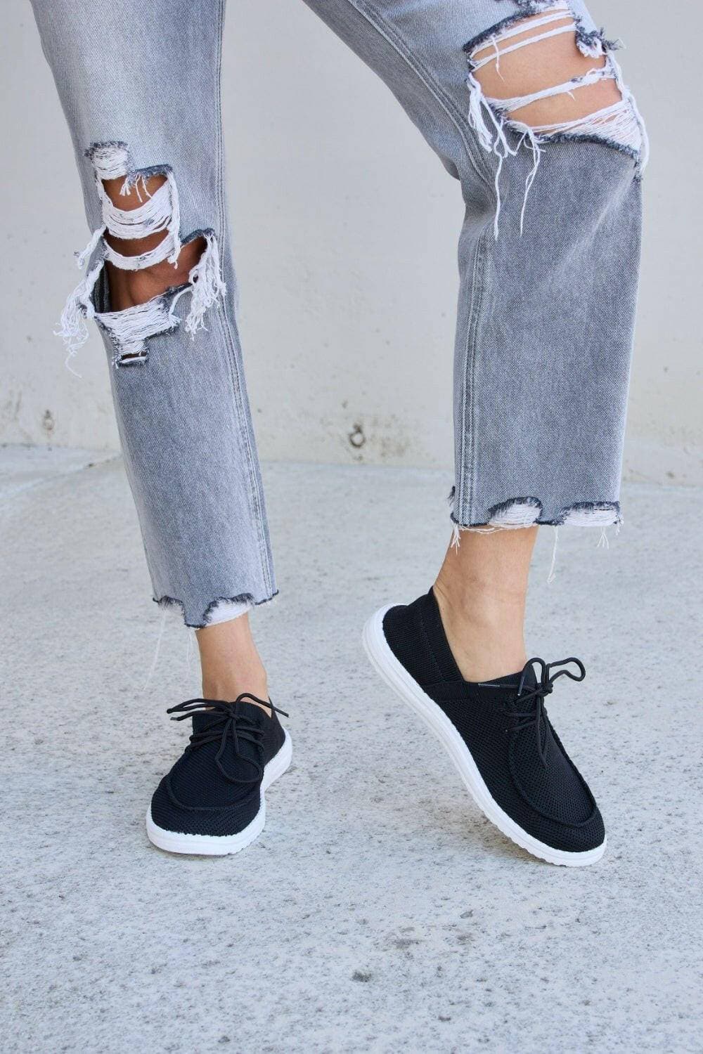 Urban Wanderer Lace-Up Sneakers with Classic Round Toe