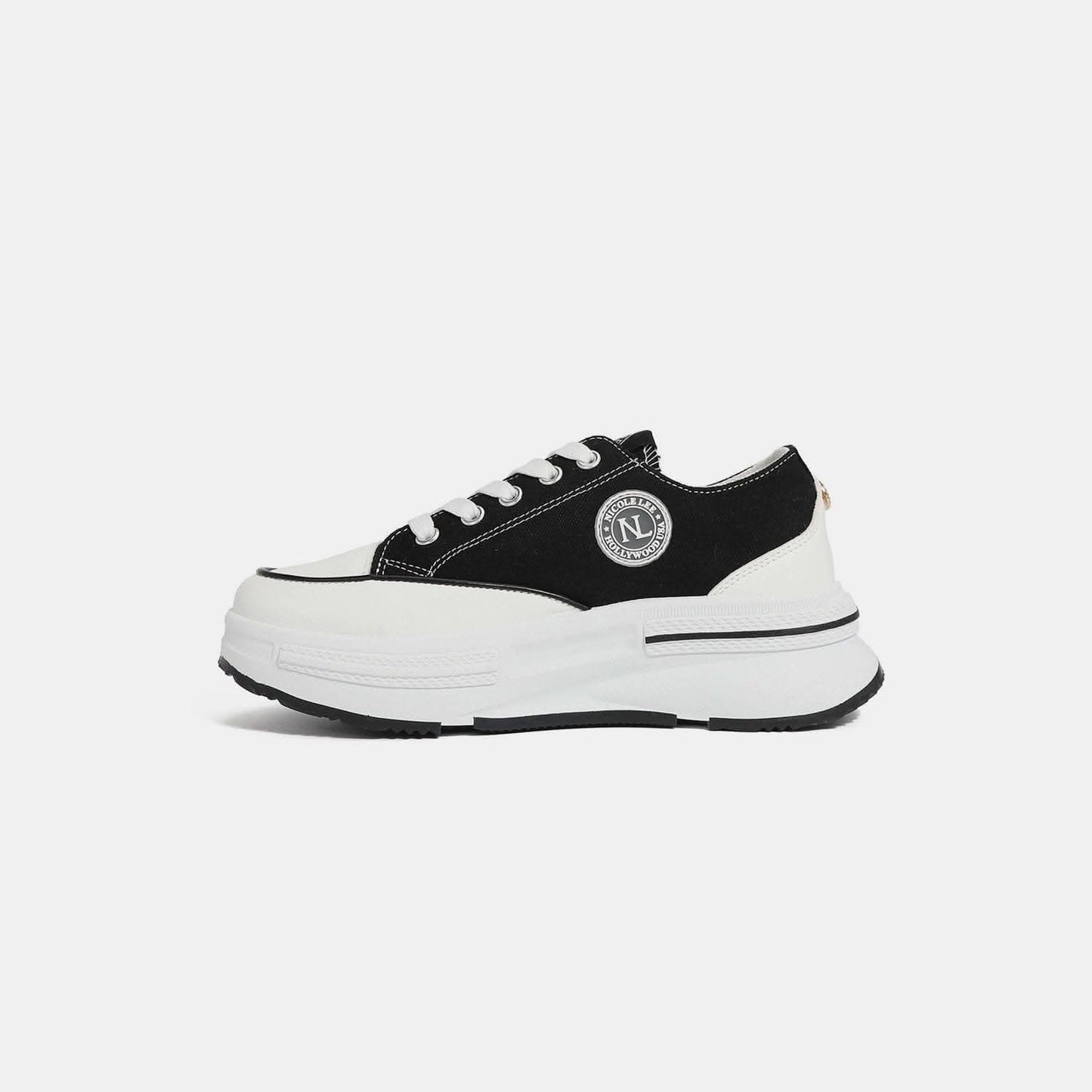 Floral lace-up platform sneakers - Love Salve 
