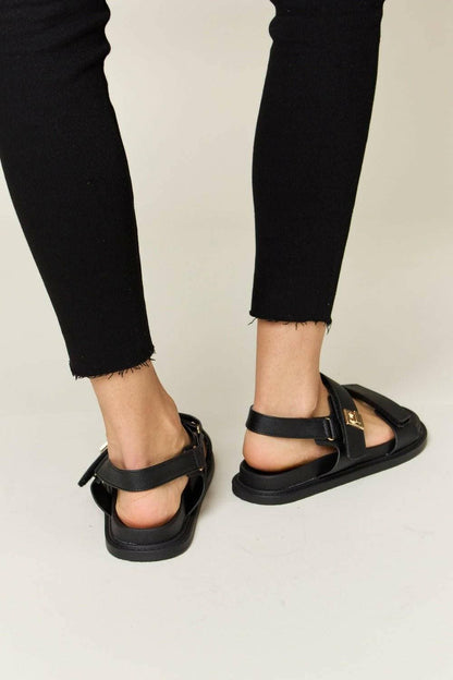 Summer Vibes Velcro Strappy Sandals by WILD DIVAStep into Summer with Style
 Introducing the Summer Vibes Velcro Strappy Sandals by WILD DIVA, your ultimate companion for effortless summer styling. These sandals aLove Salve Summer Vibes Velcro Strappy SandalsShoes