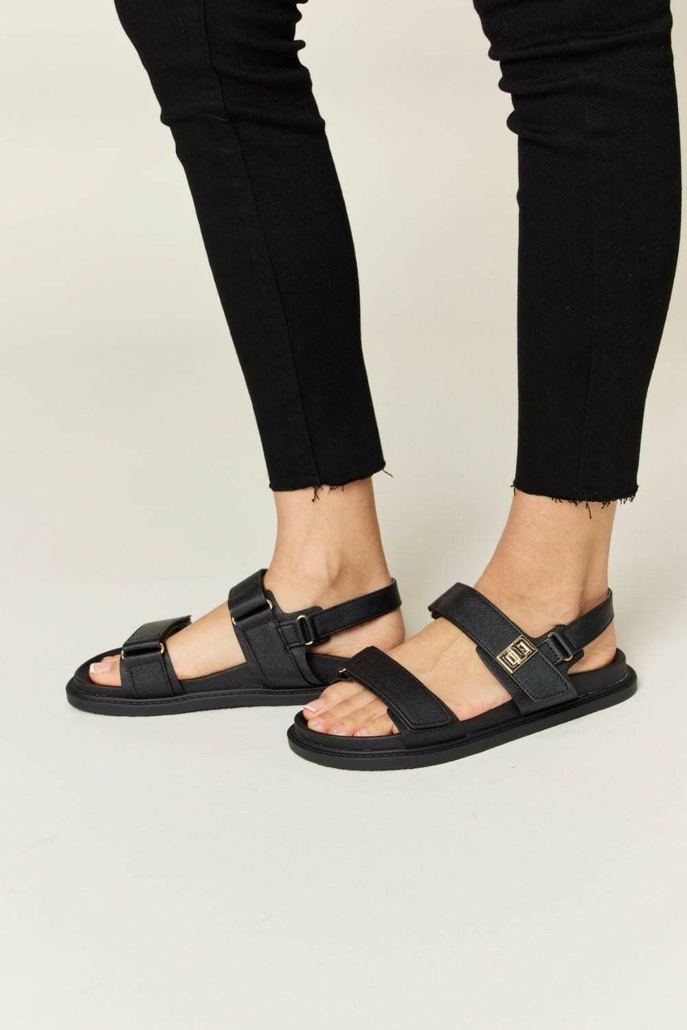 Summer Vibes Velcro Strappy Sandals by WILD DIVAStep into Summer with Style
 Introducing the Summer Vibes Velcro Strappy Sandals by WILD DIVA, your ultimate companion for effortless summer styling. These sandals aLove Salve Summer Vibes Velcro Strappy SandalsShoes