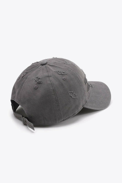 Distressed Cotton Adjustable CapStay Fashionable with our Distressed Cotton Adjustable Cap
 
 
Material: Crafted from 100% cotton for unparalleled comfort
 
Perfect Fit: Adjustable circumference guLove Salve Distressed Cotton Adjustable CapShoes