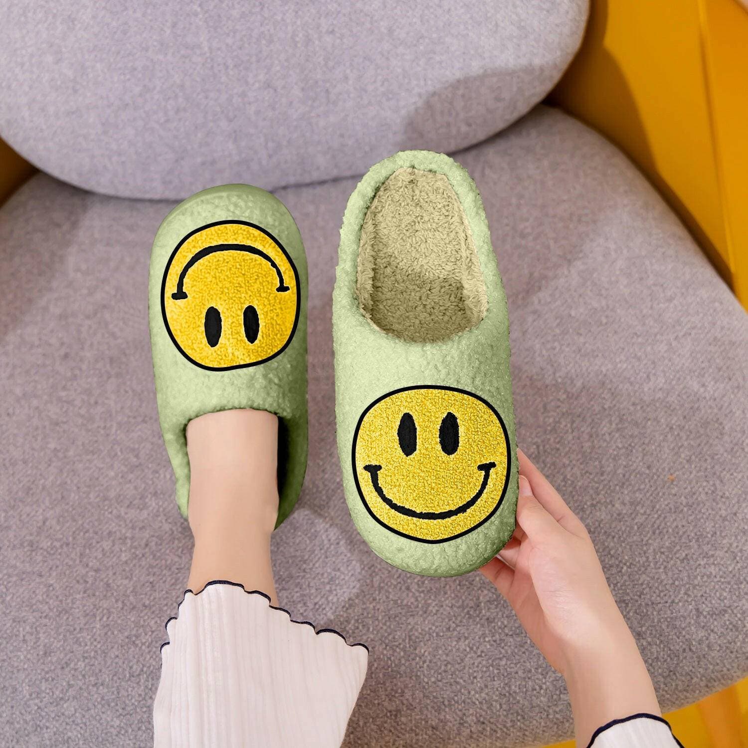 Melody Smiley Face SlippersMelody Smiley Face Slippers
 Indulge in luxurious comfort and spread joy with our Melody Smiley Face Slippers. Elevate your lounging experience with these plush slipLove Salve Melody Smiley Face SlippersShoes