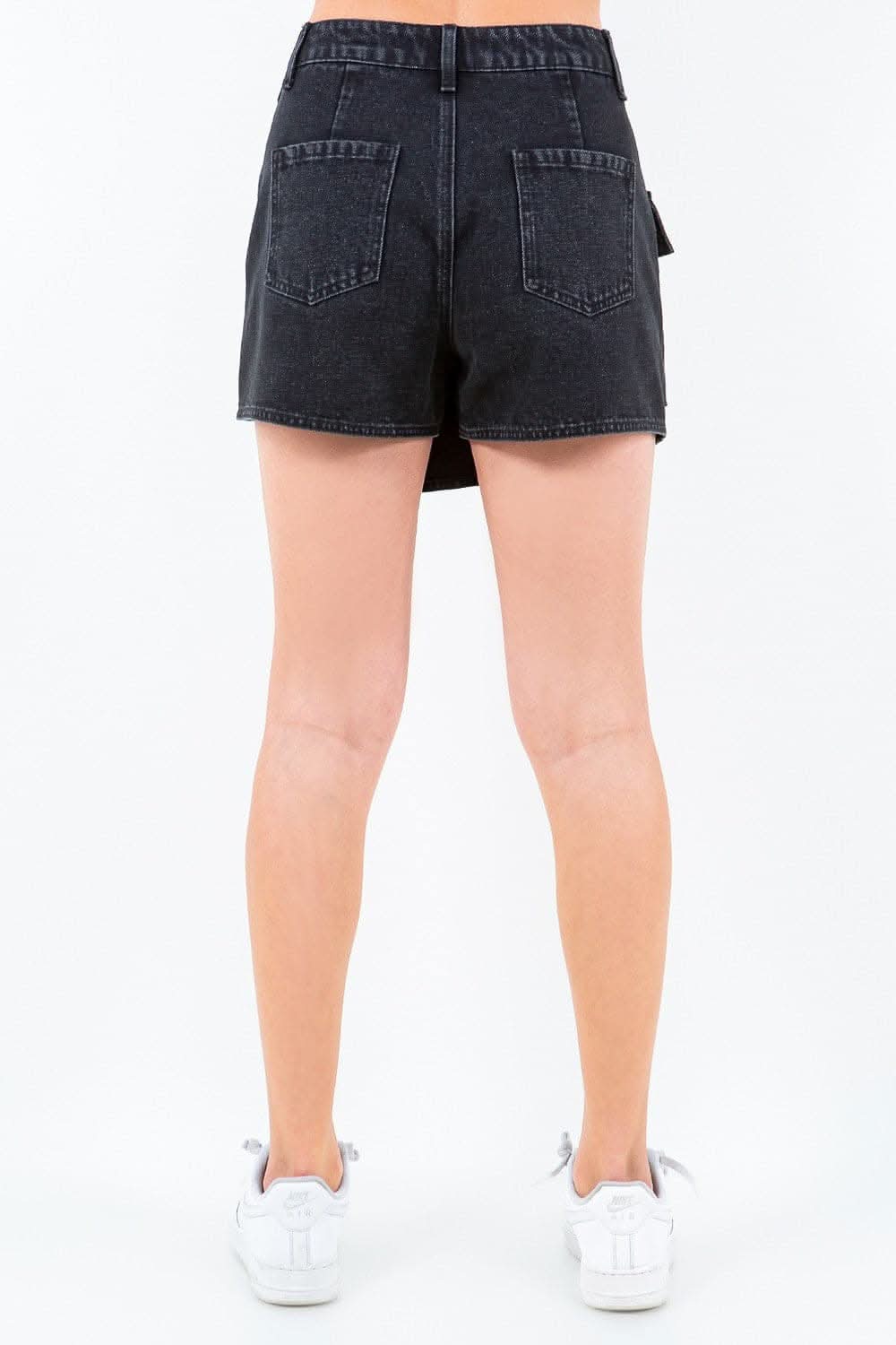 Cargo pocket mini skort with buttons - Love Salve 