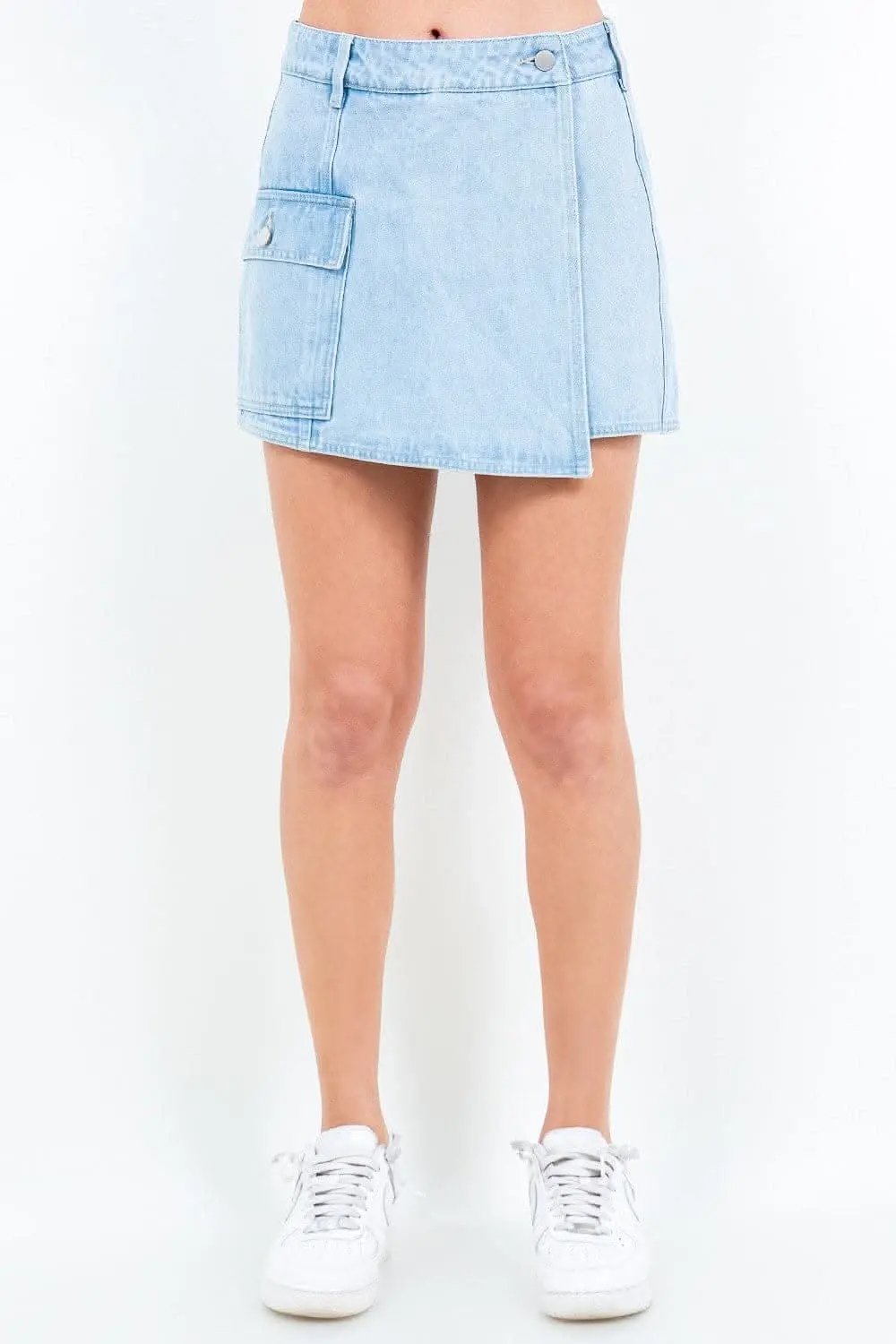 Chic cargo pocket mini skort - Love Salve 