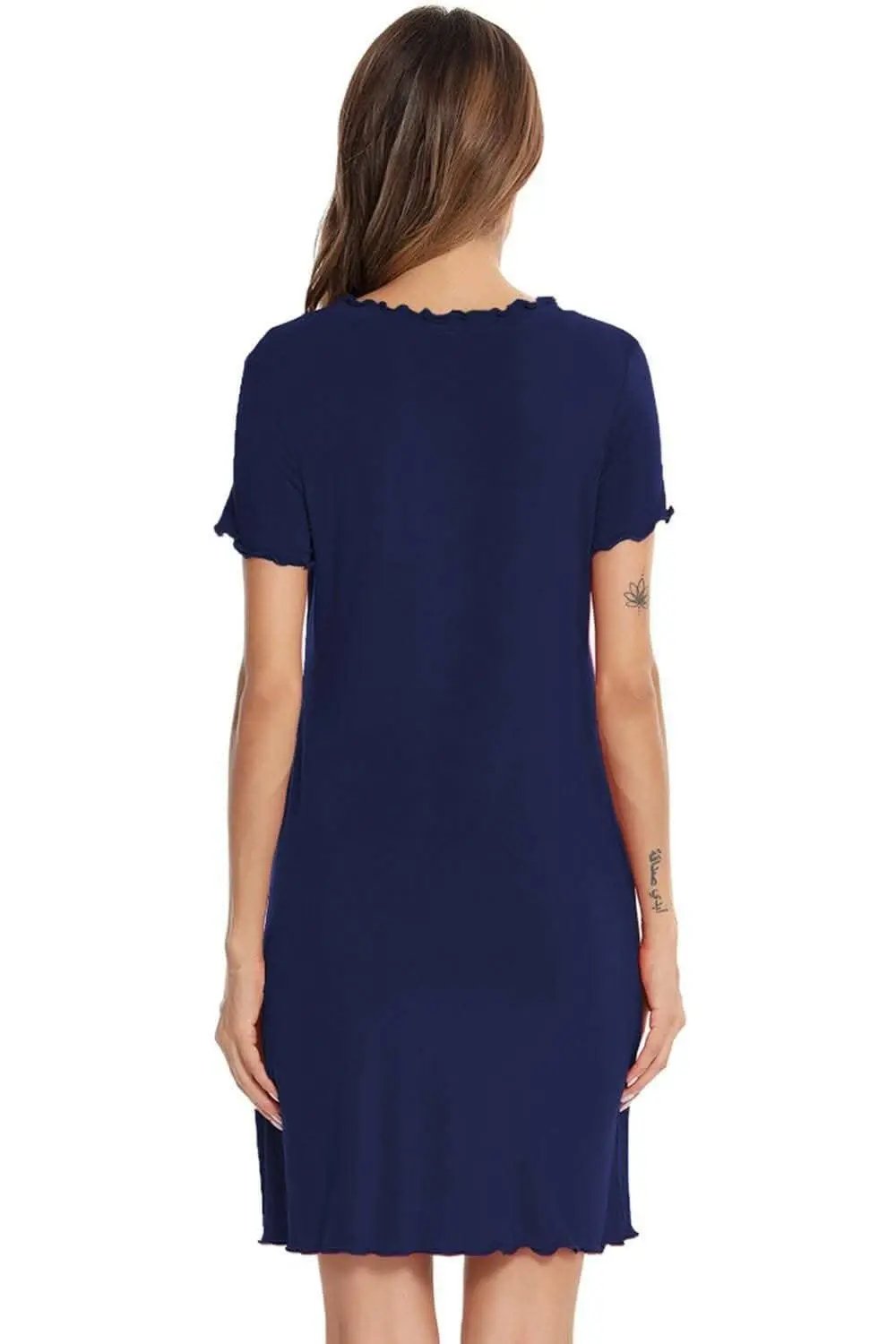 Chic short sleeve lounge dress - Love Salve 