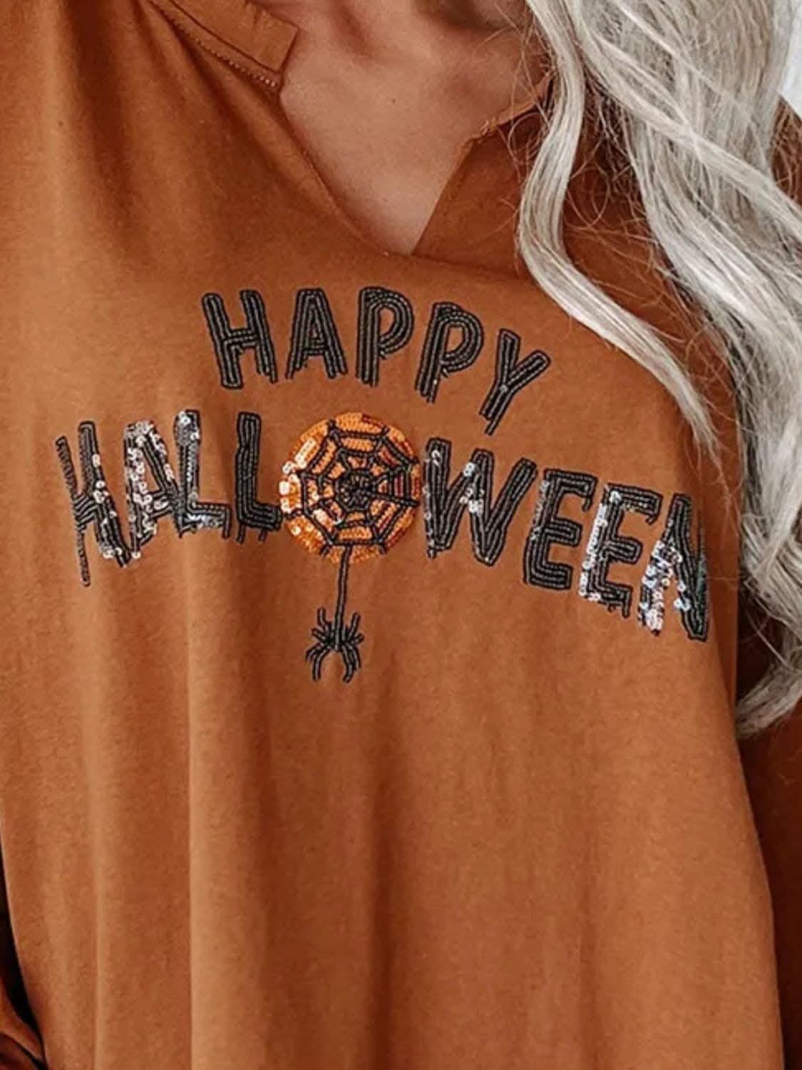 Notched sequin letter top in sheer - Love Salve 