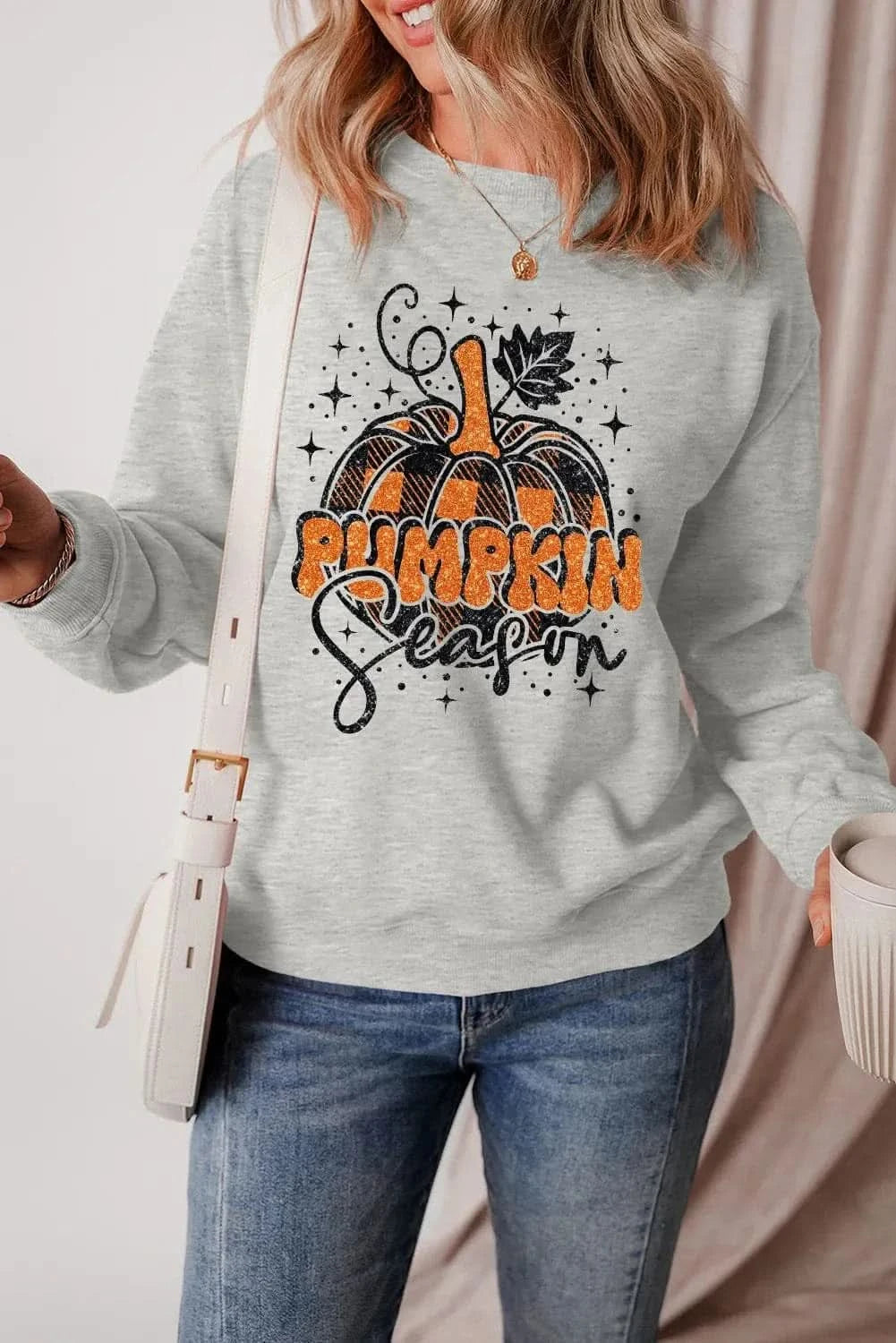 Stylish graphic long sleeve top - Love Salve 