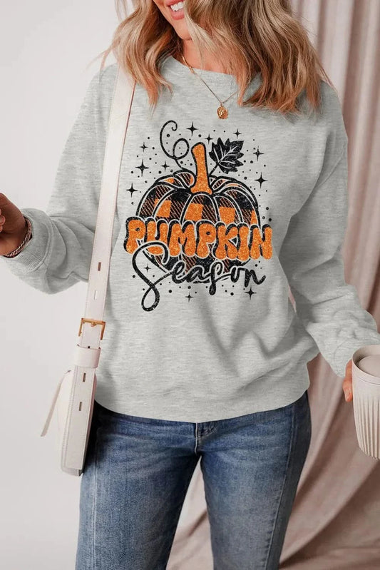 Stylish graphic long sleeve top - Love Salve 