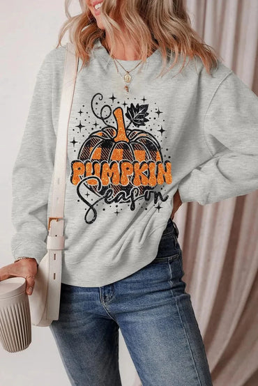 Stylish graphic long sleeve top - Love Salve 